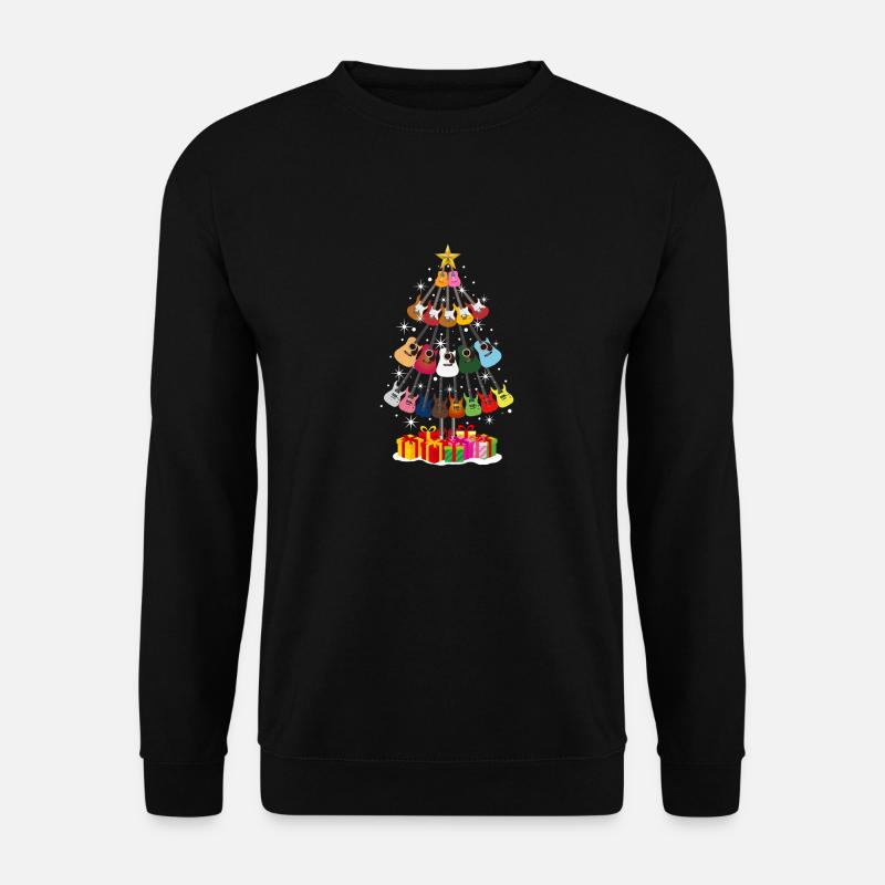 Guitar Christmas Tree - Unisex Sweatshirt - black