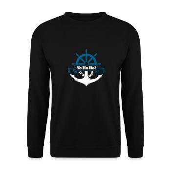 Yo ho ho Cadeau de Noël pour les pirates - Sweat-shirt Unisexe - noir - Devant - Alina (178cm) & Michal (187cm)