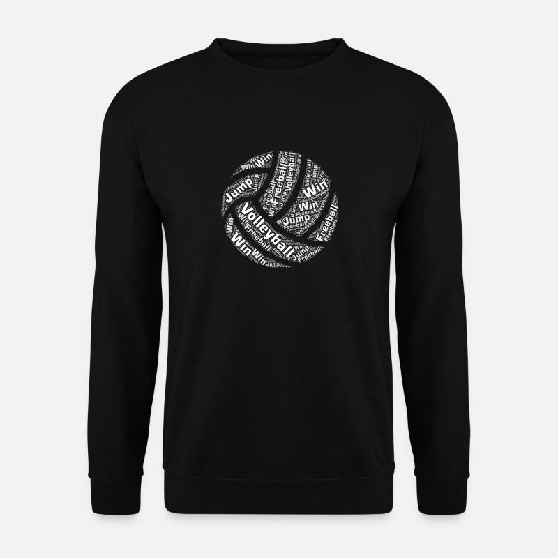 Volleyball Sport Volleyballer Ball Geschenk - Unisex Pullover - Schwarz