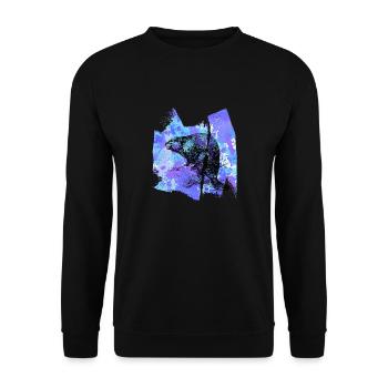 Beaver weasel otter rodent t shirt gift - Unisex Sweatshirt - black - Front - Alina (178cm) & Michal (187cm)