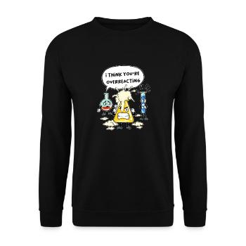 Laboratoire Science Chimie Tube à essai Cadeau - Sweat-shirt Unisexe - noir - Devant - Alina (178cm) & Michal (187cm)