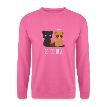 Raccoon - Raccoon - Angel - Devil - Unisex Sweatshirt - pink - Front