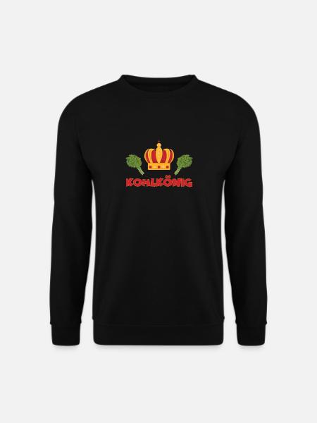 Kohlkönig auf der Kohltour mit Krone als Geschenk - Unisex Pullover - Schwarz