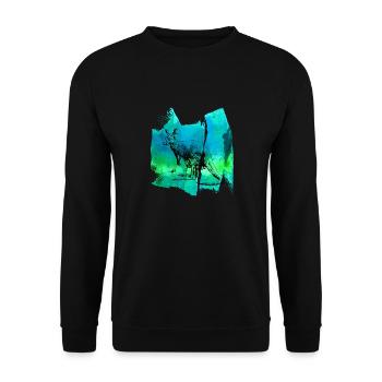 Kangaroo kangaroo kangaroo kangaroo t shirt - Unisex Sweatshirt - black - Front - Alina (178cm) & Michal (187cm)