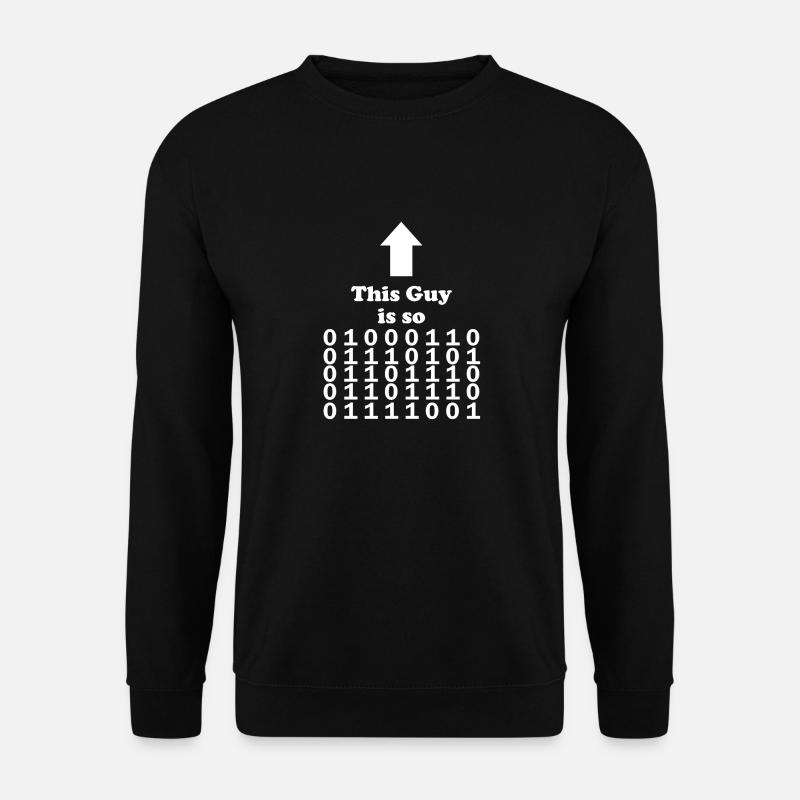 Funny computer scientist Binary design - Unisex Sweatshirt - black