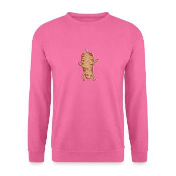 Drôle Dabbender Gyros Dab Gift - Sweat-shirt Unisexe - rose - Devant