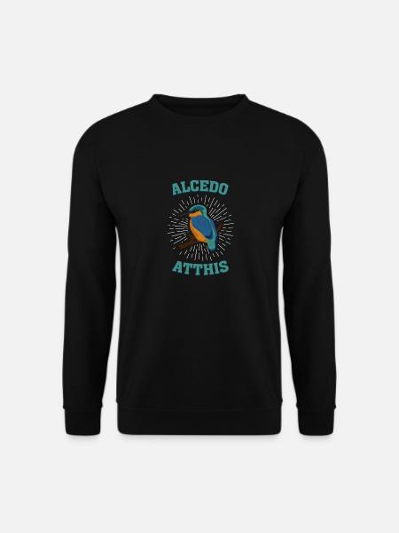 Alcedo atthis Eisvogel Kingfisher Vogelart - Unisex Pullover - Schwarz
