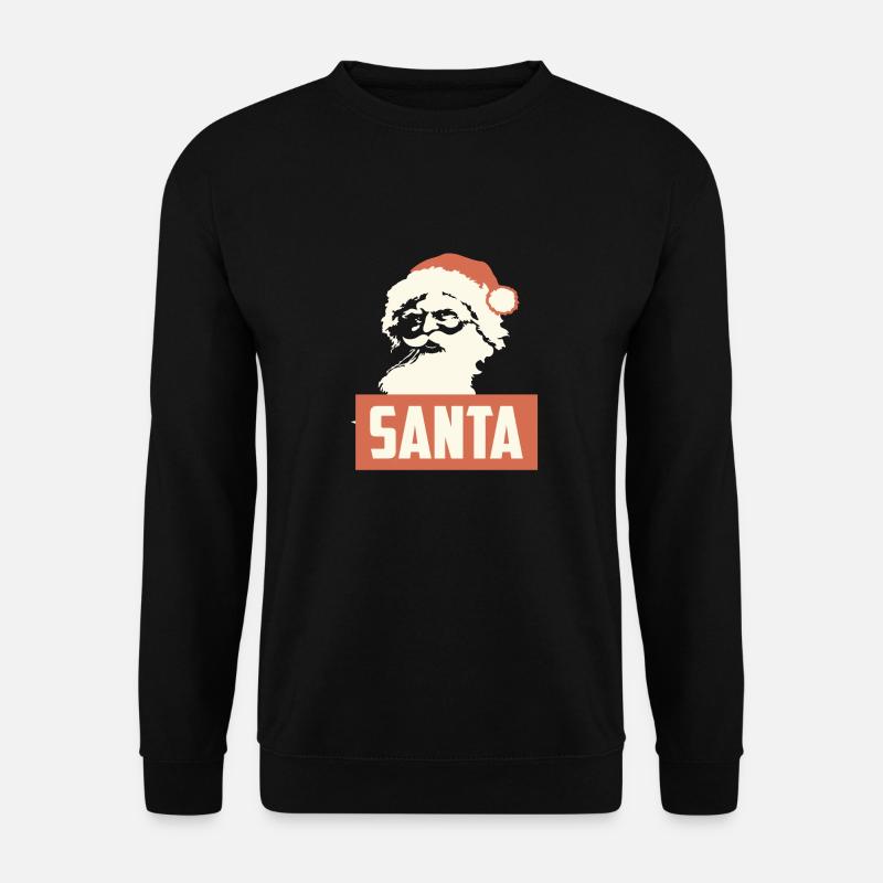 RETRO SANTA CHRISTMAS - Unisex Sweatshirt - black