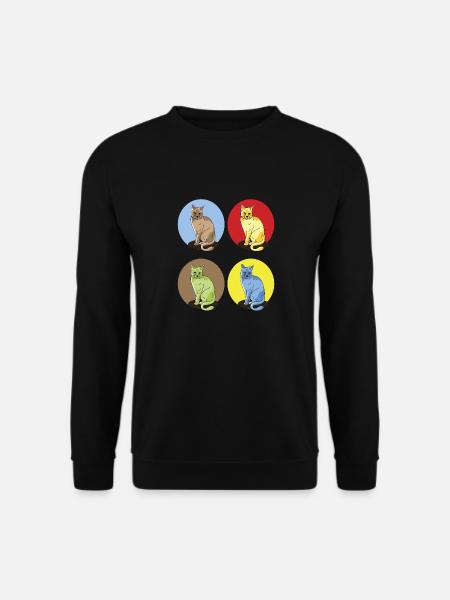 CATS LOVERS - Unisex Pullover - Schwarz