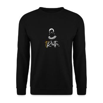 tRuth Notorious RBG - Unisex Sweatshirt - black - Front - Alina (178cm) & Michal (187cm)