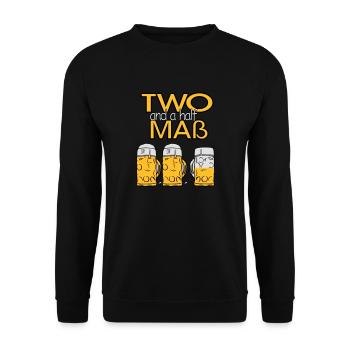 Two and a half Maß - Bier! - Unisex Pullover - Schwarz - Vorne - Alina (178cm) & Michal (187cm)
