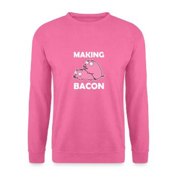 Making Bacon Speck Schinken Paarung Sex Schweine - Unisex Pullover - Pink - Vorne