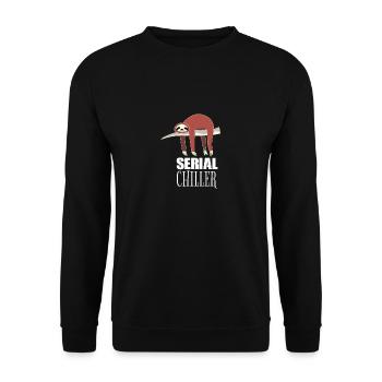 Serial Chiller Série Killer Série Killer Sloth - Sweat-shirt Unisexe - noir - Devant - Alina (178cm) & Michal (187cm)