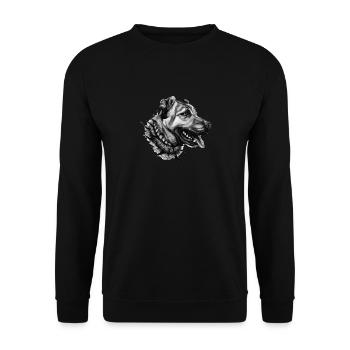 Tee shirt Kangal, chien turc Sivas Kangali - Sweat-shirt Unisexe - noir - Devant - Alina (178cm) & Michal (187cm)