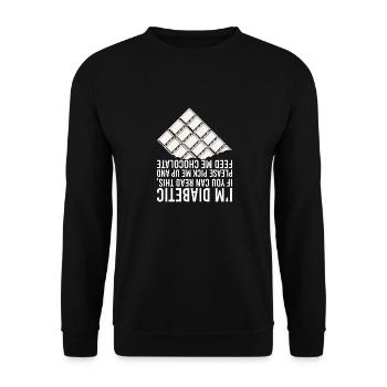 Diabète - Sweat-shirt Unisexe - noir - Devant - Alina (178cm) & Michal (187cm)