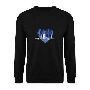 Patinage sur glace Patinage sur glace Patinage artistique - Sweat-shirt Unisexe - noir - Devant - Alina (178cm) & Michal (187cm)