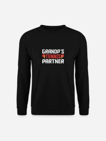 Grandpa's Tennis Partner - Unisex Sweatshirt - black