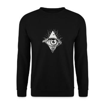Auge - Unisex Pullover - Schwarz - Vorne - Alina (178cm) & Michal (187cm)