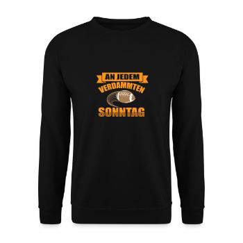 Football américain - Sweat-shirt Unisexe - noir - Devant - Alina (178cm) & Michal (187cm)