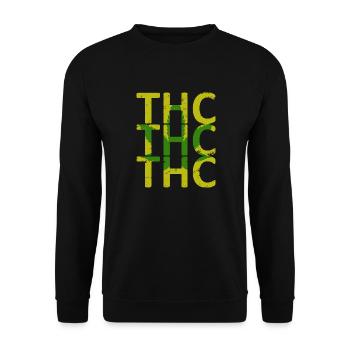 Mauvaises herbes THC - Sweat-shirt Unisexe - noir - Devant - Alina (178cm) & Michal (187cm)