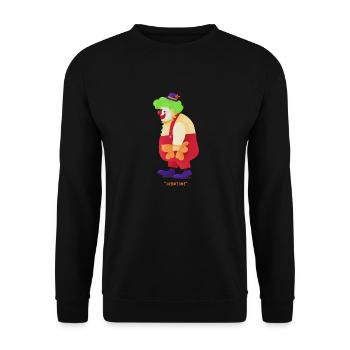 Carnaval Carnaval Clown Helau Alaaf Cadeau - Sweat-shirt Unisexe - noir - Devant - Alina (178cm) & Michal (187cm)