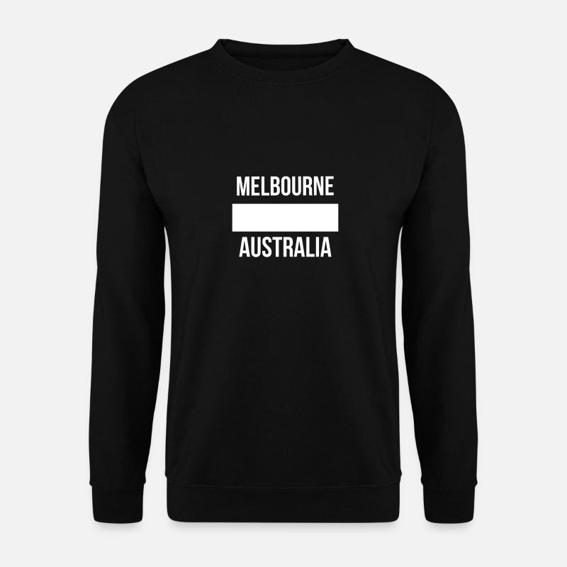 Melbourne Australia Souvenir - Unisex Sweatshirt - black