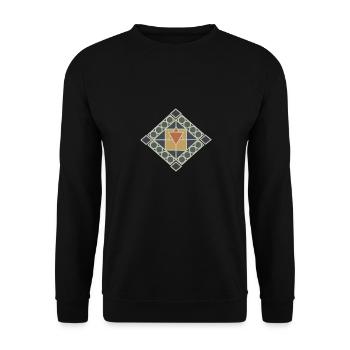 Symbolism Aztecs Mayan Native Pyramid Gift - Unisex Sweatshirt - black - Front - Alina (178cm) & Michal (187cm)