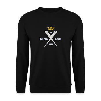 Roi du laboratoire - Science Nerd - Sweat-shirt Unisexe - noir - Devant - Alina (178cm) & Michal (187cm)
