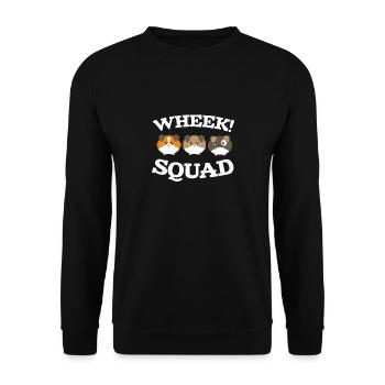 Guinea pig pet animal saying Funny cute - Unisex Sweatshirt - black - Front - Alina (178cm) & Michal (187cm)