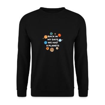 Planets - Unisex Pullover - Schwarz - Vorne - Alina (178cm) & Michal (187cm)