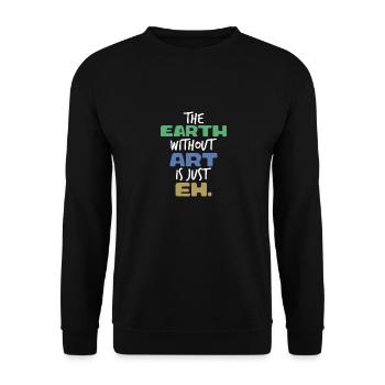 ART - Unisex Pullover - Schwarz - Vorne - Alina (178cm) & Michal (187cm)
