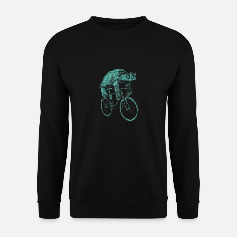 Tortue roue cycliste - Sweat-shirt Unisexe - noir