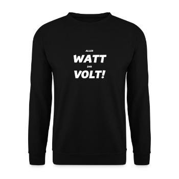 Drôle d’électricien métier rengaine cadeau - Sweat-shirt Unisexe - noir - Devant - Alina (178cm) & Michal (187cm)
