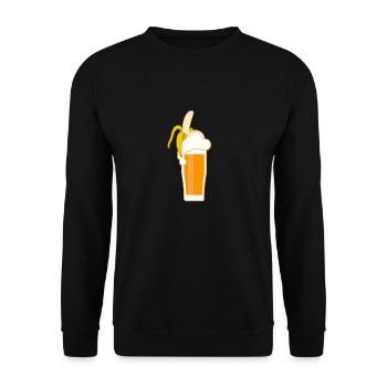Bananenweizen Bananen-Weizen Banane Weizen Bier - Unisex Pullover - Schwarz - Vorne - Alina (178cm) & Michal (187cm)