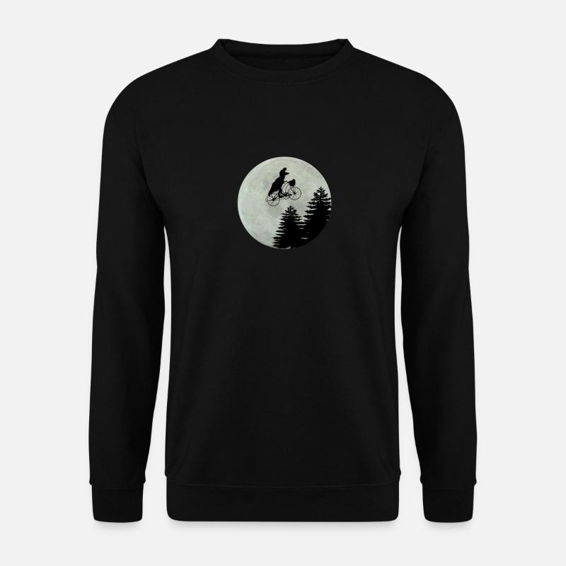farrad Dino Dinosaurier Mond Vollmond Geschenk fun - Unisex Pullover - Schwarz