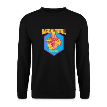 American football saying quarterback - Unisex Sweatshirt - black - Front - Alina (178cm) & Michal (187cm)