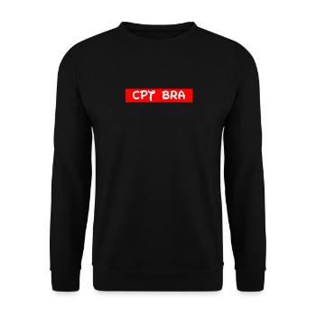 Captain Bra / Kapitän Bra - Unisex Pullover - Schwarz - Vorne - Alina (178cm) & Michal (187cm)