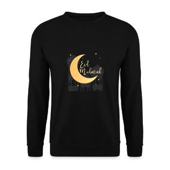Ramadan Mubarak à jeun cadeau Islam Molsem - Sweat-shirt Unisexe - noir - Devant - Alina (178cm) & Michal (187cm)
