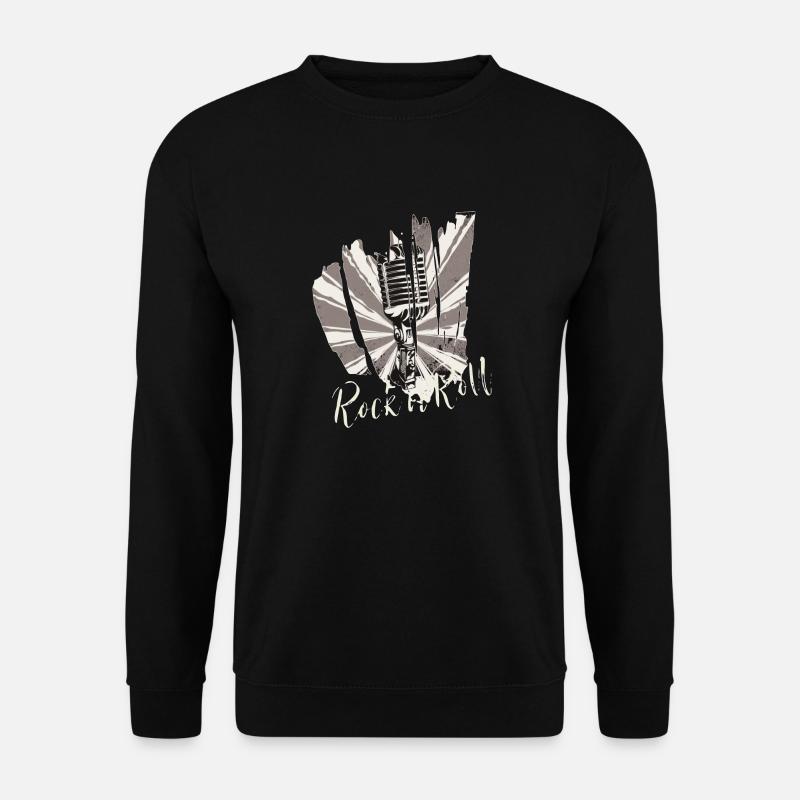 Rock n´Roll rockabilly heavy metal geschenk coole - Unisex Pullover - Schwarz