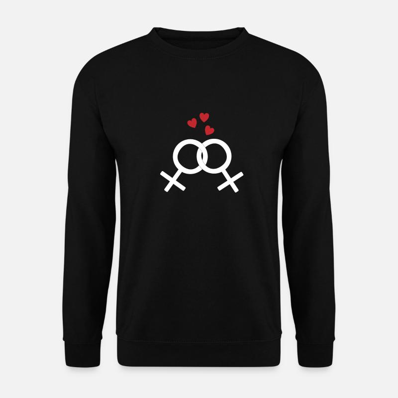 Lesbian Lesbian Love - Unisex Sweatshirt - black