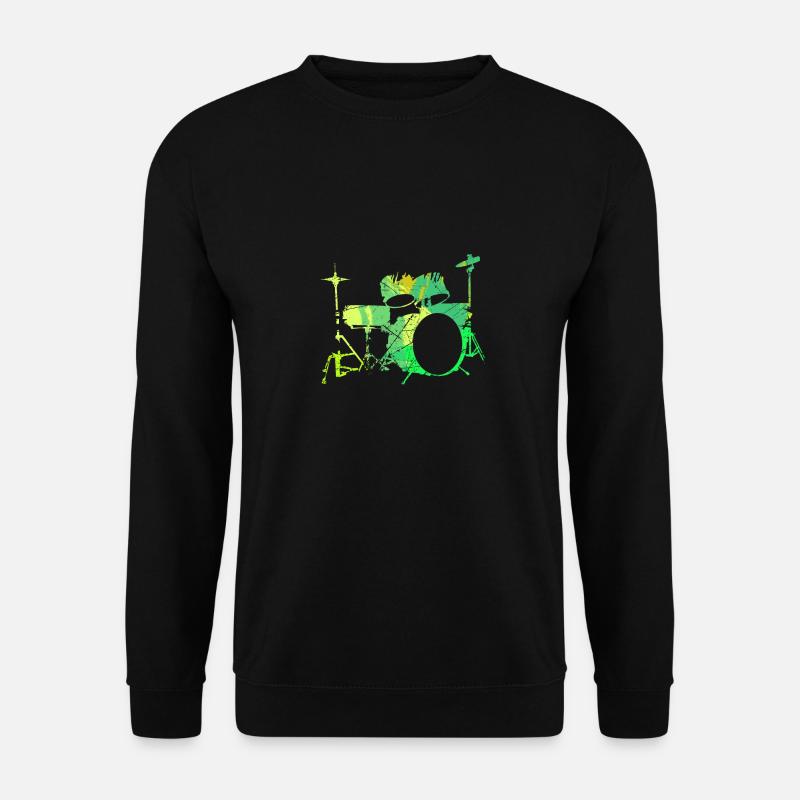 Schlagzeug Geschenk Schlagzeugspieler Percussion - Unisex Pullover - Schwarz