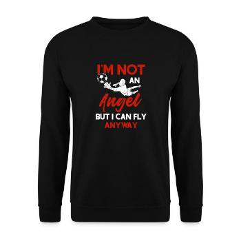 gardien de but - Sweat-shirt Unisexe - noir - Devant - Alina (178cm) & Michal (187cm)