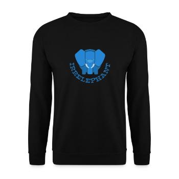Irrelephant with the elephant - Unisex Sweatshirt - black - Front - Alina (178cm) & Michal (187cm)