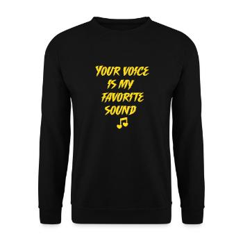 Valentine's day beautiful saying loving couple - Unisex Sweatshirt - black - Front - Alina (178cm) & Michal (187cm)