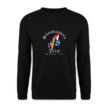 Motorrad Tour Skandinavien - Unisex Pullover - Schwarz - Vorne - Alina (178cm) & Michal (187cm)