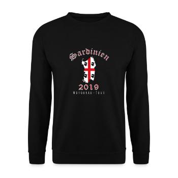 Tour de moto en Sardaigne - Sweat-shirt Unisexe - noir - Devant - Alina (178cm) & Michal (187cm)