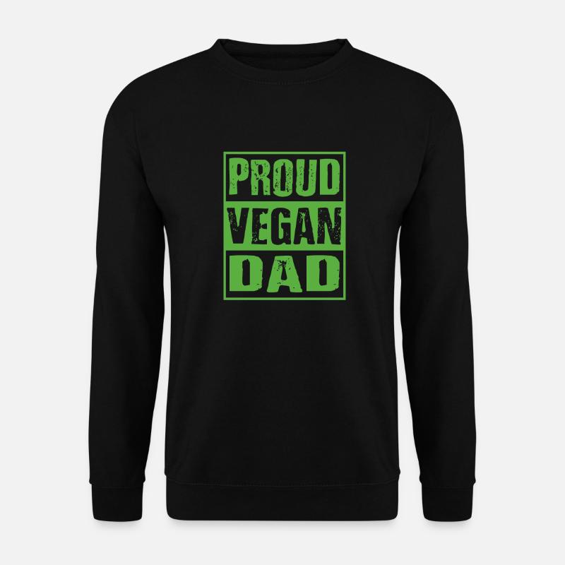 Vater Papa Vegan Veganismus Tierschutz Tierrechte - Unisex Pullover - Schwarz