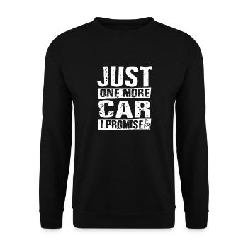Voiture poussoir essence cylindre homme cylindre voiture - Sweat-shirt Unisexe - noir - Devant - Alina (178cm) & Michal (187cm)