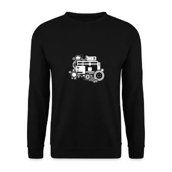 3D Printing Gift Funny Saying 3D Print - Unisex Sweatshirt - black - Front - Alina (178cm) & Michal (187cm)