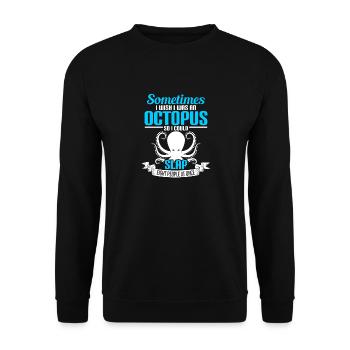 Octopus slap 8 personnes - Sweat-shirt Unisexe - noir - Devant - Alina (178cm) & Michal (187cm)